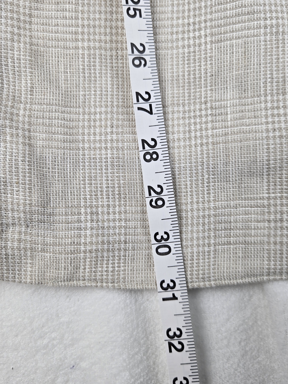 Bonobos Beige Check Two-Button Blazer Italian Linen Size 42R - Picture 6 of 13